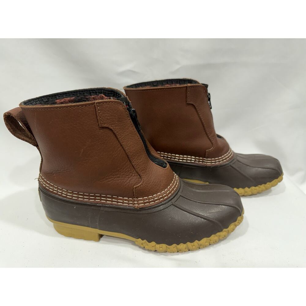 LL Bean Boots 7" Fleece-Lined Insulated Front-Zip Women's 9 M USA Made